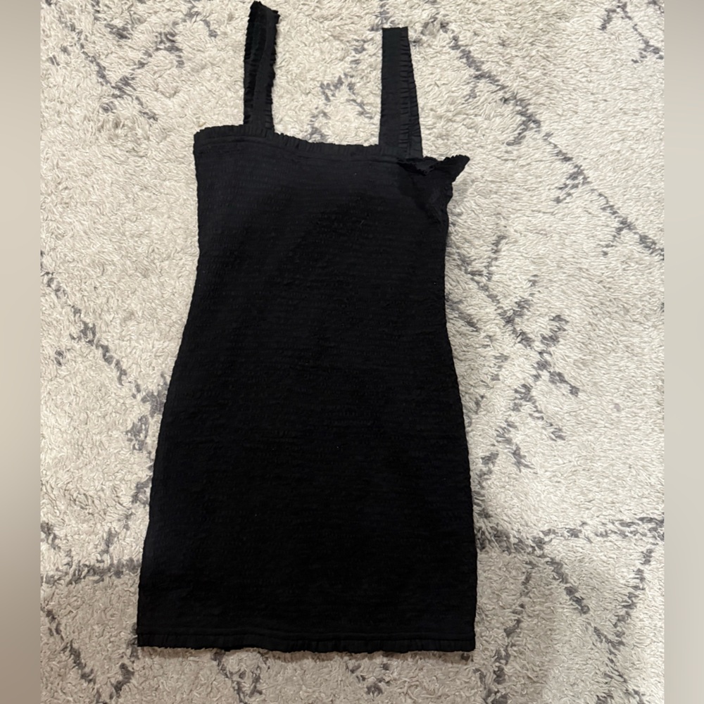 BLACK - Mikoh Magnolia Poplin Scrunch Dress Poppy